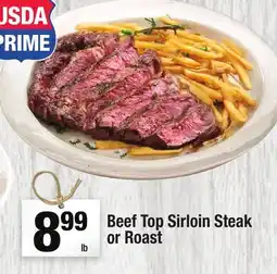 Super King Markets Beef Top Sirloin Steak or Roast offer