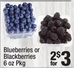 Super King Markets Blueberries or Blackberries offer
