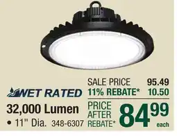Menards Patriot Lighting 32000 Lumens 11 LED Round High Bay Light offer