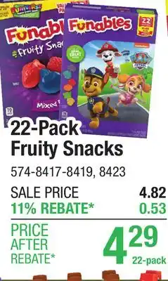 Menards Funables Paw Patrol Fruity Snacks - 22 Count offer