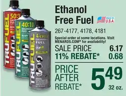 Menards TruFuel 2-Cycle 40:1 Ethanol-Free Pre-Mixed Fuel - 32 oz offer