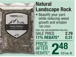 Menards River Pebble - 1/2 Cu. Ft offer