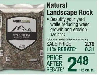 Menards River Pebble - 1/2 Cu. Ft offer