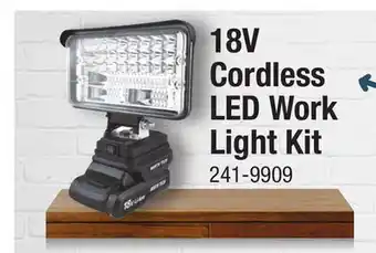 Menards North Tech 18-Volt Cordless LED Work Light offer