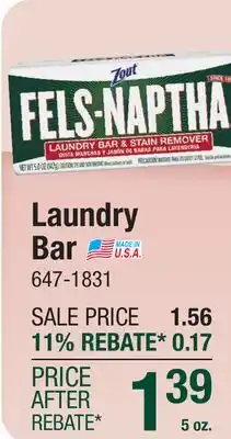 Menards Fels-Naptha Heavy-Duty Laundry Bar Soap - 5 oz offer