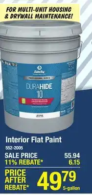 Menards Dutch Boy Professional DuraHide 10 Interior Flat Soothing Waves Paint - 5 gal offer