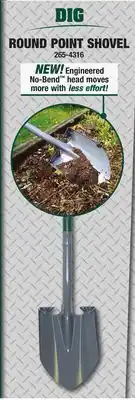 Menards Masterforce Hardwood Long-Handle Round-Point Digging Shovel offer
