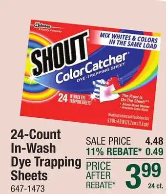 Menards Shout Color Catcher In-Wash Dye Trapping Sheets - 24 ct offer