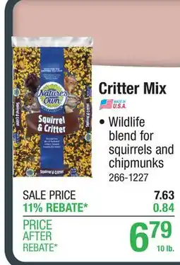 Menards Nature's Own Squirrel & Critter Wildlife Food - 10 lb offer