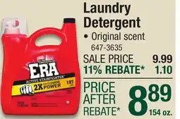 Menards Era Liquid Laundry Detergent - 154 oz offer