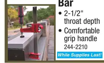 Menards Tool Shop Bar Clamp Set - 4 Piece offer
