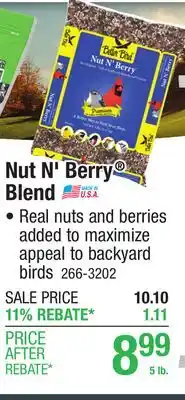 Menards Better Bird Better Blend Premium Nut N' Berry Bird Food Seed - 5 lb offer