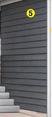 Menards Concord Double 4 x 12'6 Windswept Smoke Vinyl Siding offer