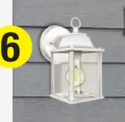 Menards Patriot Lighting Torean White Outdoor Wall Light offer