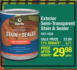Menards Dutch Boy Terra Cotta Semi-Transparent Exterior Stain + Sealer - 1 gal offer