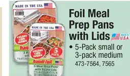 Menards Handi-Foil 5-Pack Foil Meal Prep Pans with Lids offer