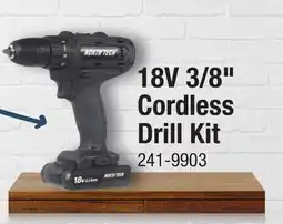 Menards North Tech 18-Volt Cordless 3/8 Drill Kit offer