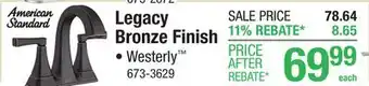 Menards Pfister Vermillion 4 Centerset Spot Defense Brushed Nickel Bathroom Sink Faucet offer