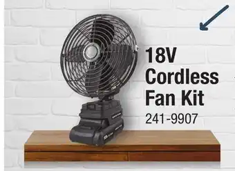 Menards North Tech 18-Volt Cordless Fan Kit offer