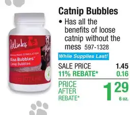 Menards Petlinks Bliss Bubbles Catnip Bubbles - 6 oz offer