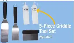 Menards Char-Broil 5-Piece Griddle Tool Set offer