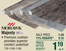 Menards Mohawk Majesty Mountain Ledge Sheet Vinyl 12 ft. Wide offer