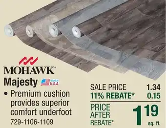 Menards Mohawk Majesty Mountain Ledge Sheet Vinyl 12 ft. Wide offer