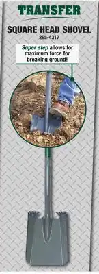 Menards Masterforce Hardwood Long Handle Square Point Transfer Shovel offer