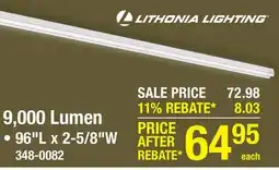 Menards Lithonia Lighting 9000 Lumen 96 Integrated LED Striplight offer