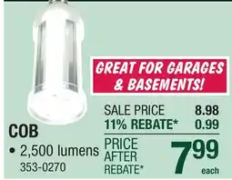 Menards GT-Lite 150 Watt Equivalent COB E26 Daylight LED Light Bulb offer