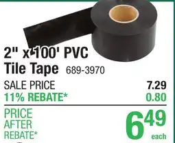 Menards 2 x 100' Tile Tape offer