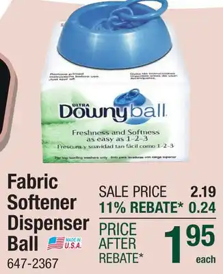 Menards Downy Ball Liquid Fabric Softener Dispenser offer