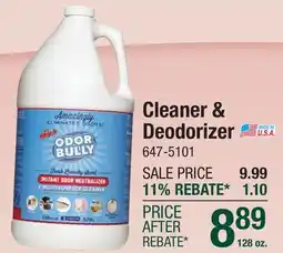 Menards Whip-It Odor Bully Fresh Laundry Scent Odor Neutralizer - 128 oz offer