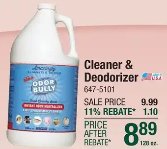 Menards Whip-It Odor Bully Fresh Laundry Scent Odor Neutralizer - 128 oz offer