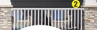 Menards Fypon QuickRail Premium 36 x 72 White Synthetic Rail Kit with Square Spindles offer