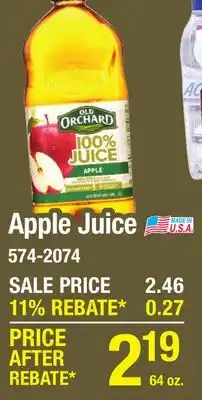 Menards Old Orchard 100% Apple Juice - 64 oz offer