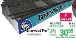 Menards Atlas Briarwood Pro High Definition Blackstone Architectural Roofing Shingles (32.8 sq. ft.) offer