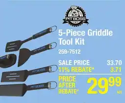 Menards Pit Boss 5-Piece Ultimate Griddle Tool Kit offer