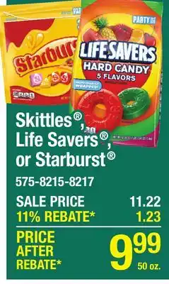 Menards Skittles Original Candy Party Size Stand-Up Bag - 50 oz offer