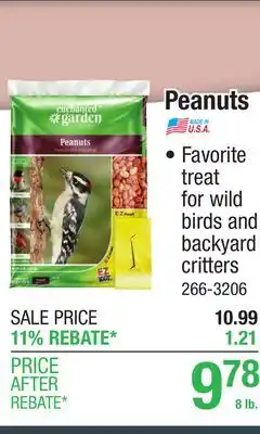 Menards Enchanted Garden Peanuts Premium Wild Bird Food - 8 lb offer