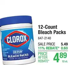 Menards Clorox Control Bleach Packs - 12 Count offer