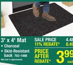 Menards Mohawk Home Charcoal 3' x 4' Indoor/Outdoor Mat offer