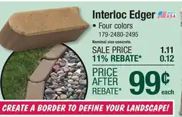 Menards 3-3/8 x 11-3/4 x 3-3/8 Gray Interloc Edger Block offer