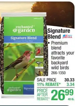 Menards Enchanted Garden Signature Blend Premium Wild Bird Food Seed Blend - 40 lb offer
