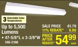 Menards Patriot Lighting 5500 Lumen 4' LED Strip Light offer