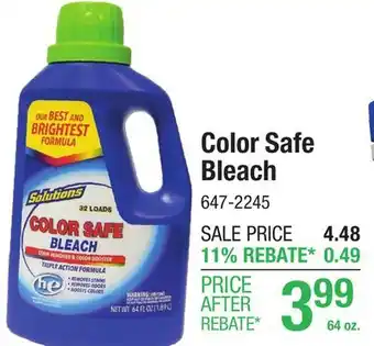 Menards Solutions Color Safe Bleach - 64 oz offer