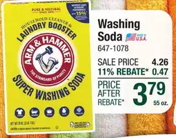 Menards Arm & Hammer Super Washing Soda Powder Laundry Detergent Booster - 55 oz offer