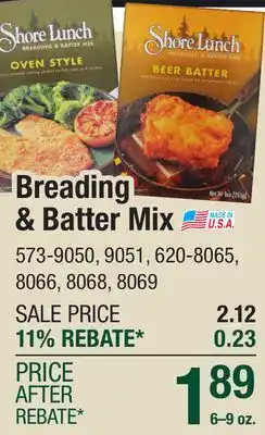 Menards Shore Lunch Beer Fish Batter Mix - 9 oz offer