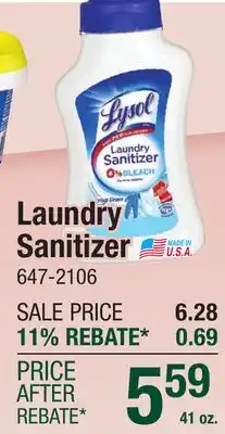 Menards Lysol Crisp Linen Liquid Laundry Sanitizer - 41 oz offer