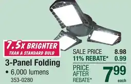 Menards GT-Lite 300 Watt Equivalent 3-Panel E26 Daylight LED Light Bulb offer